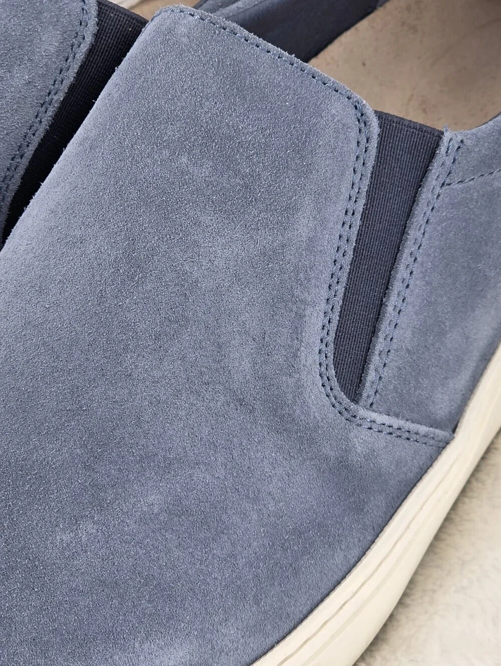 Birkenstock Oswego Elemental Blue Suede Slip On Sneakers EU 43 US 10